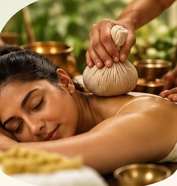 Ayurvedic herbal bolus massage